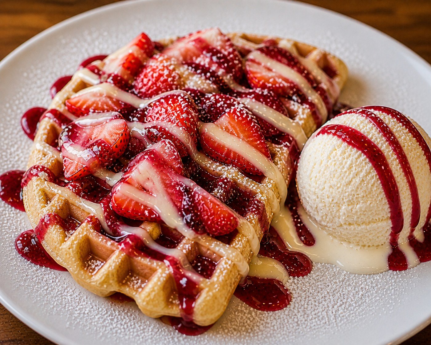 Wafles Berry Lover en Creperié Café y Más, Plaza Galería La Joya Daule