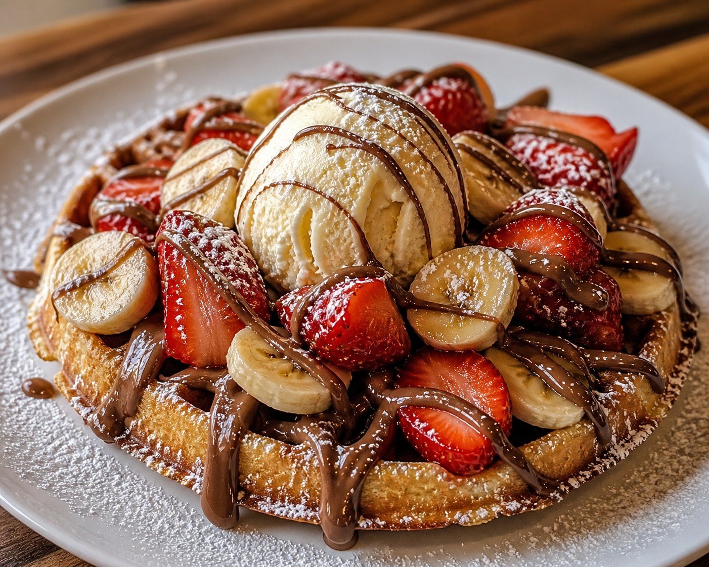 Wafles Nutella Lover en Creperié Café y Más, Plaza Galería La Joya Daule